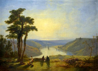 James Baker Pyne - Vue de l'Avon depuis Durdham Down