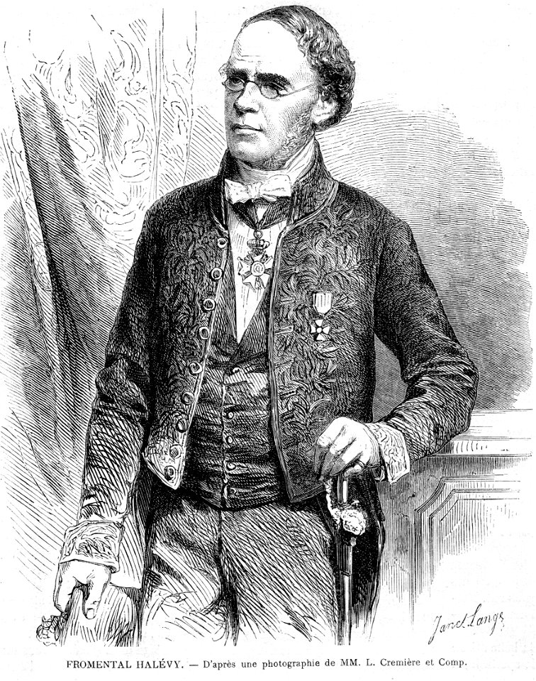 L'Illustration 1862 gravure Froment Halévy par Janet-Lange