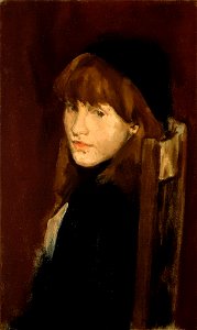 James Abbott McNeill Whistler - Brown and Gold, Lillie In our Alley - 1943.177 - Fogg Museum