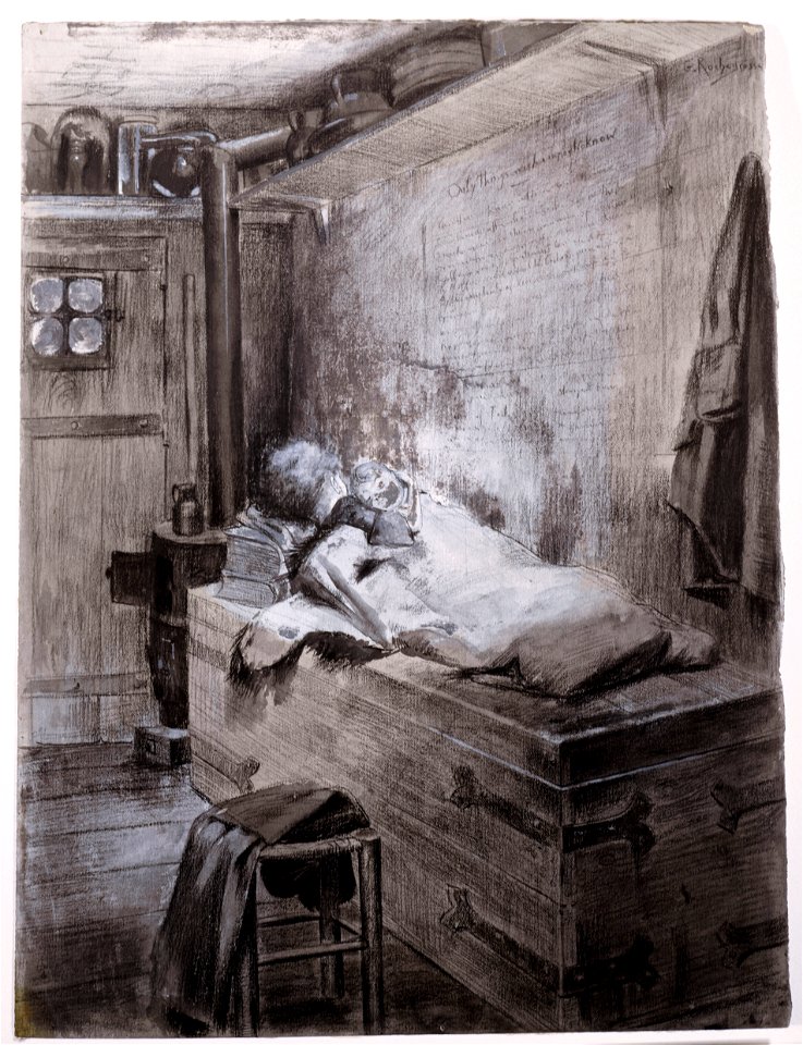 L'Homme qui rit - Les enfants endormis, par Rochegrosse