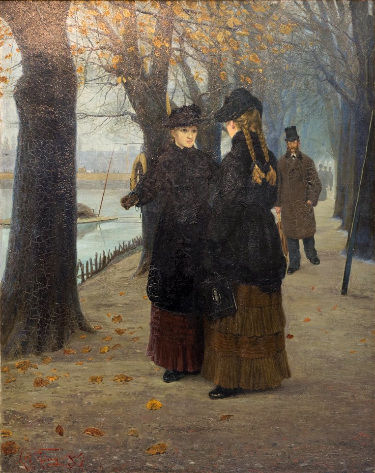 L.A. Ring, Følg med! Dosseringen ved Peblingesøen i København, 1884