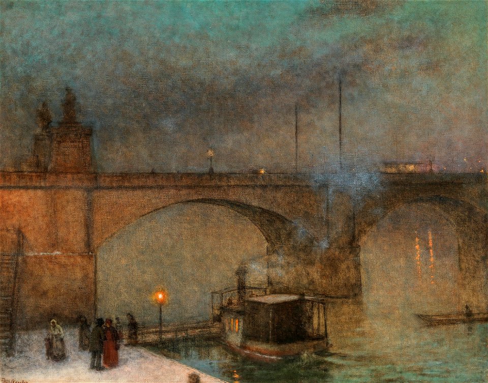 Jakub Schikaneder Prag Palacky-Brücke