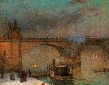 Jakub Schikaneder Prag Palacky-Brücke