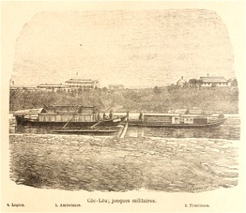 L.Girod-Dix Ans de Haut-Tonkin-1899-Côc Lêu jonques militaires