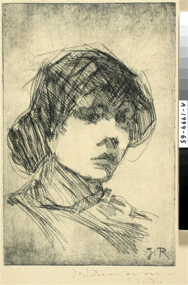 Jalmari Ruokokoski - Portrait of a Woman - A-1999-65 - Finnish National Gallery
