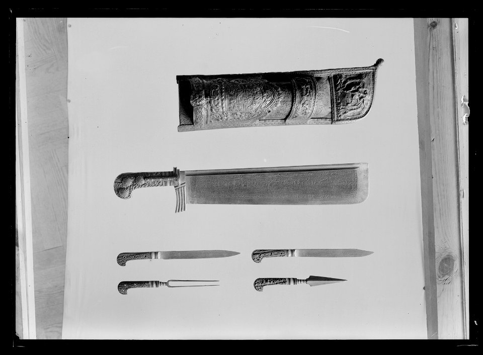 Jakthuggkniv - Waidbesteck - Livrustkammaren - 68876
