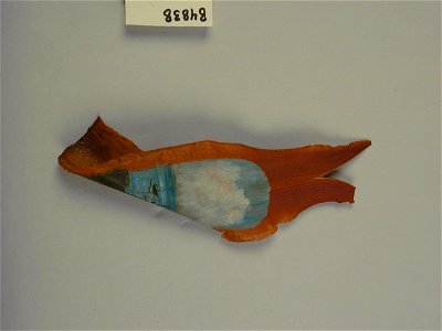 Jamaican - Miniature Painting on a Banana Sheath - 99.5B4838 - Detroit Institute of Arts