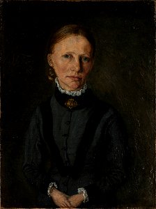 L.A. Ring.-En gammel pige,-1888, 381,Ordrupgaard