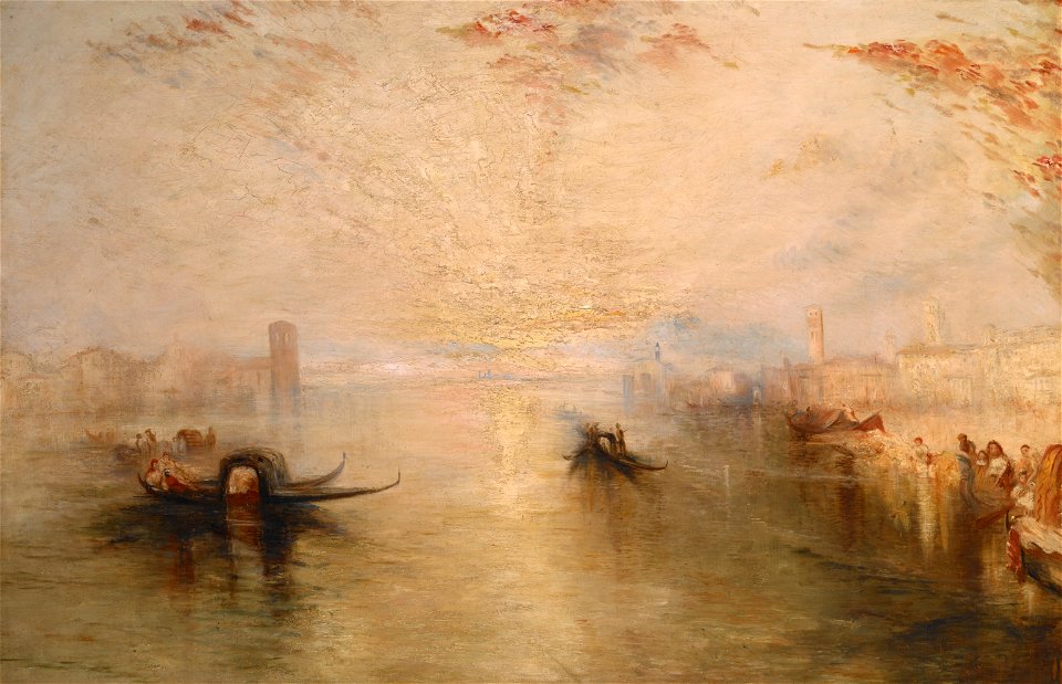 James Baker Pyne - San Benedetto Looking Toward Fusina (after Turner) - 2000.183 - Indianapolis Museum of Art