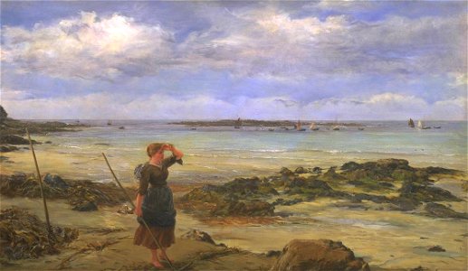 James Clarke Hook - The Seaweed Raker