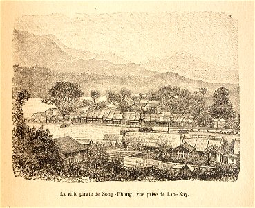 L.Girod-Dix Ans de Haut-Tonkin-1899-Song Phong ville pirate