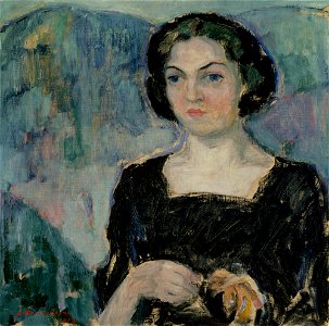 Jalmari Ruokokoski - Portrait of Mrs Bertha Stenman - A II 1018 - Finnish National Gallery