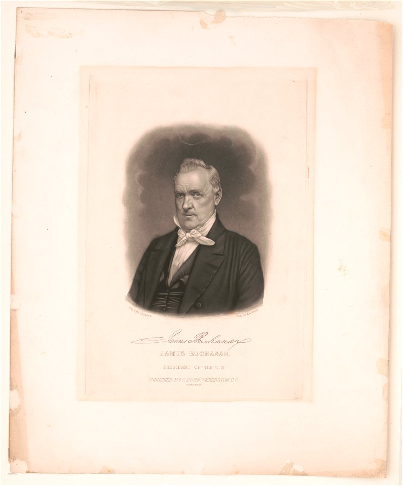 James Buchanan. President of the U.S LCCN2003678015