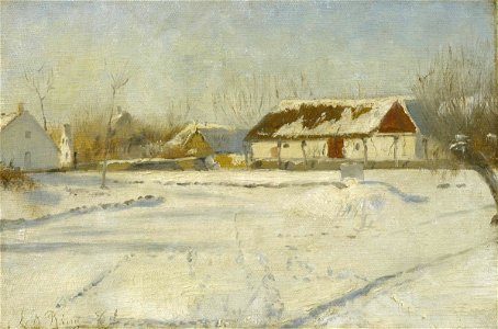 L.A. Ring, Vinterbillede, 1881, 3140, Den Hirschsprungske Samling