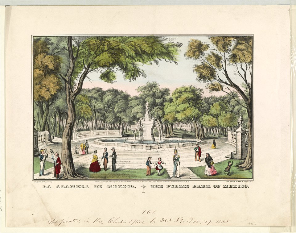 La Alameda de Mexico The public park of Mexico. LCCN93514421