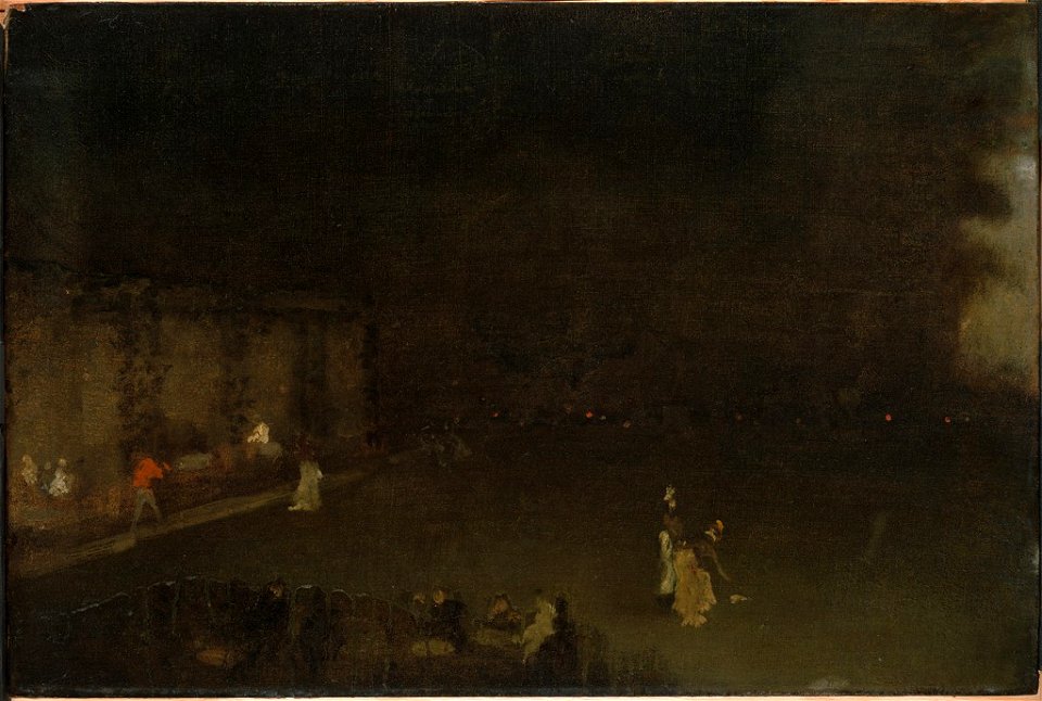 James Abbott McNeill Whistler - Nocturne in Black and Gold, The Gardens - 1943.171 - Fogg Museum