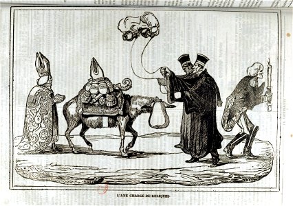 L'âne chargé de reliques