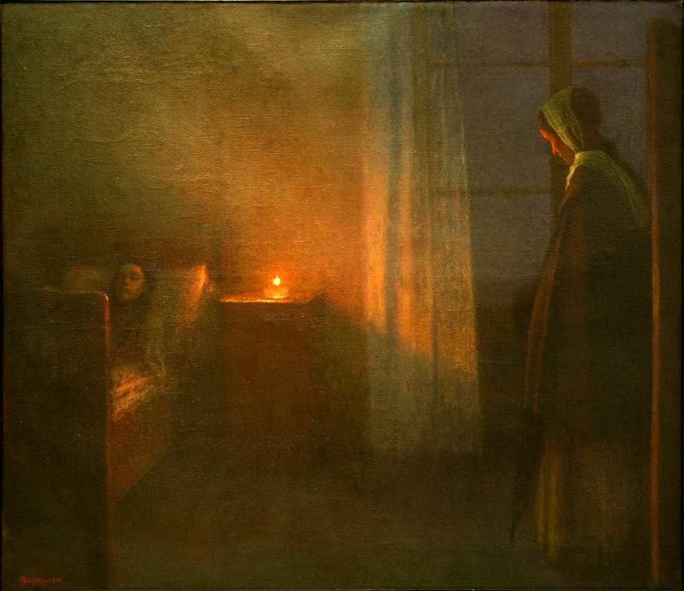 Jakub Schikaneder - By the Girl's Bed