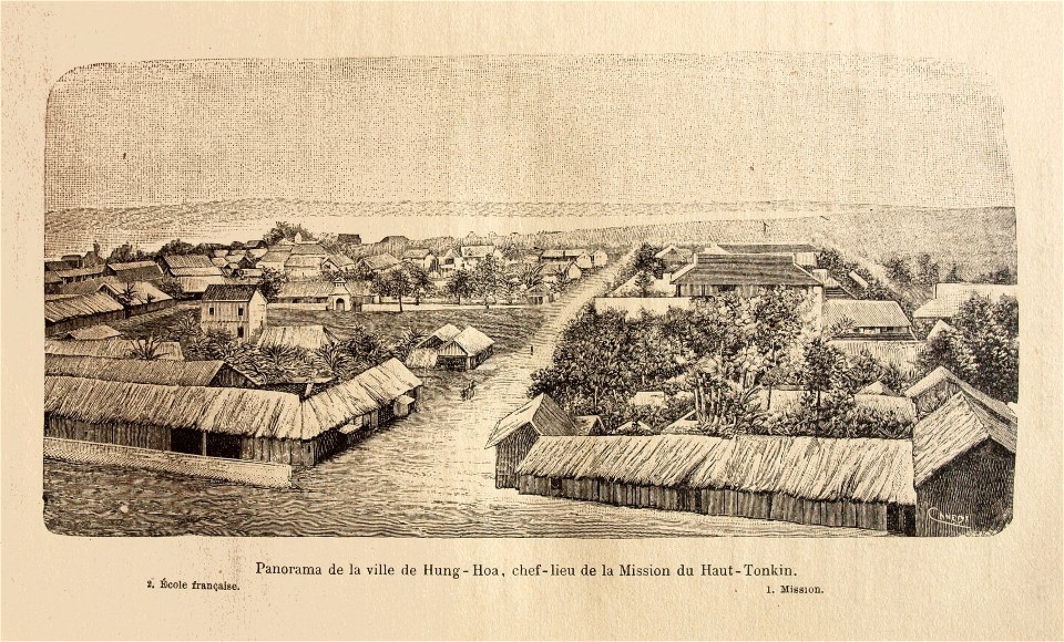 L.Girod-Dix Ans de Haut-Tonkin-1899-panorama de Hung-Hoa