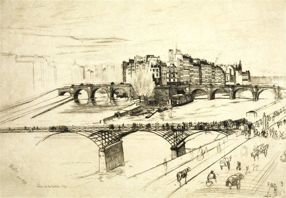 James Abbott McNeill Whistler, Île de la Cité, Paris, 1859