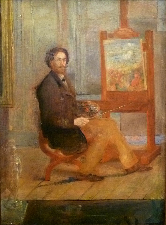James Ensor (1890) - Ensor voor zijn schildersezel 001