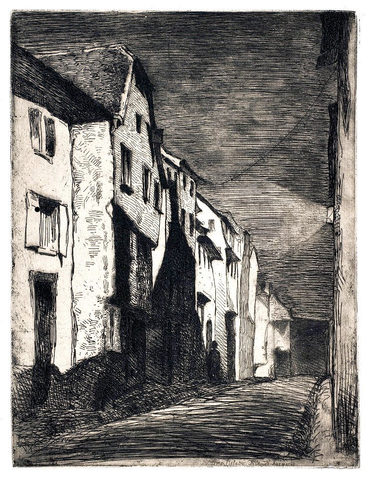 James Abbott McNeill Whistler, Street at Saverne. 1858