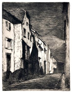James Abbott McNeill Whistler, Street at Saverne. 1858