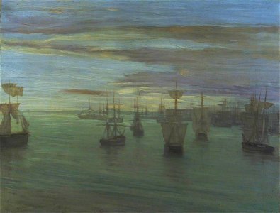 James Abbott McNeill Whistler (1834-1903) - Crepuscule in Flesh Colour and Green, Valparaiso - N05065 - National Gallery
