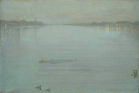 James Abbott McNeill Whistler (1834-1903) - Nocturne, Blue and Silver - Cremorne Lights - N03420 - National Gallery