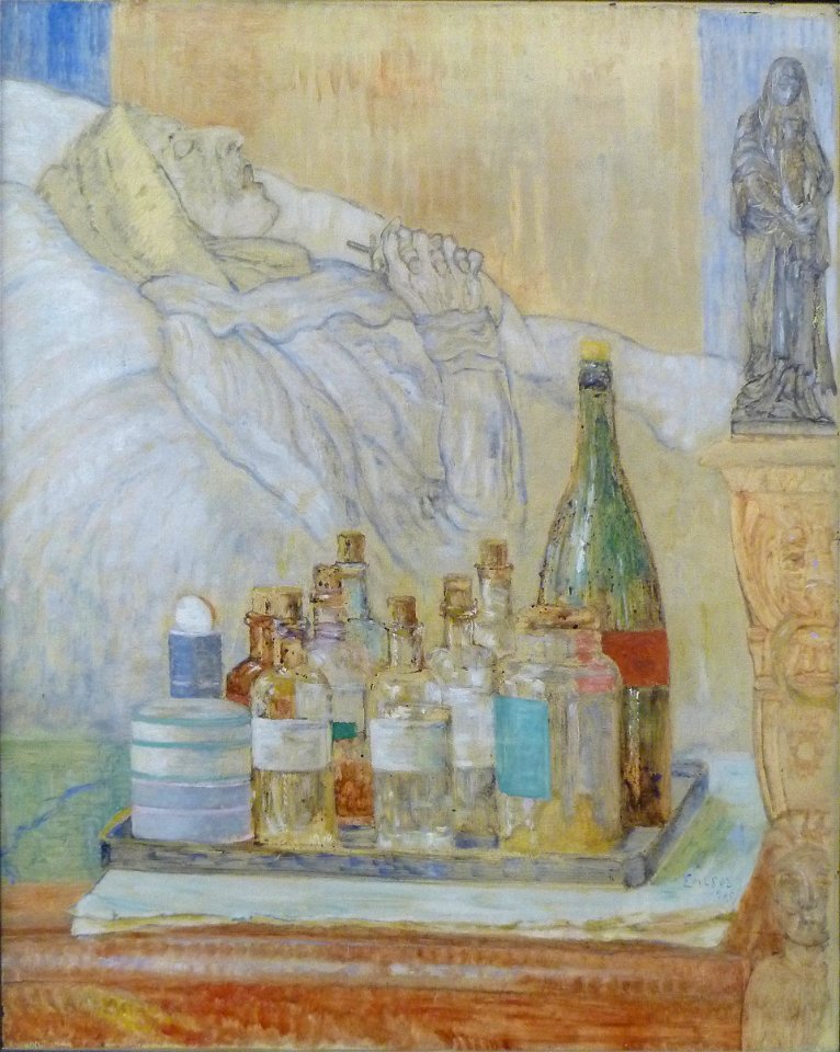 James Ensor (1915) Doodsbed van mijn moeder 001