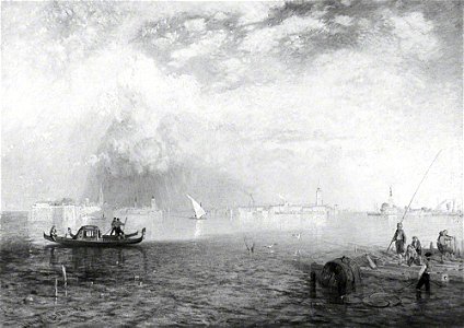 James Baker Pyne (1800-1870) - The Island of Burano, Venetian Lagoon - 1919P19 - Birmingham Museums Trust