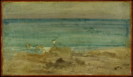 James Abbott McNeill Whistler - Violet and Blue, The Little Bathers, Pérosquérie - 1943.178 - Harvard Art Museums