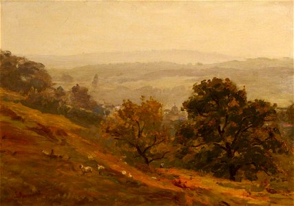 James Aumonier (1832-1911) - A Misty Morning - 1214801 - National Trust