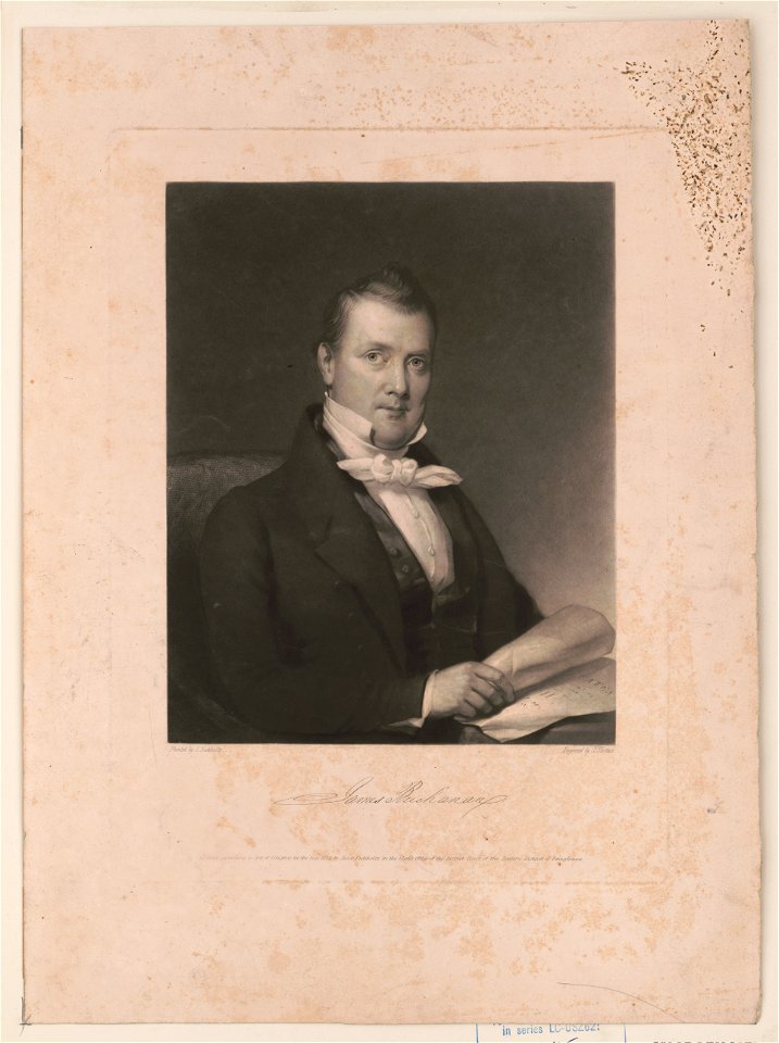 James Buchanan - painted by J. Eichholz ; engraved by J. Sartain. LCCN2012645367