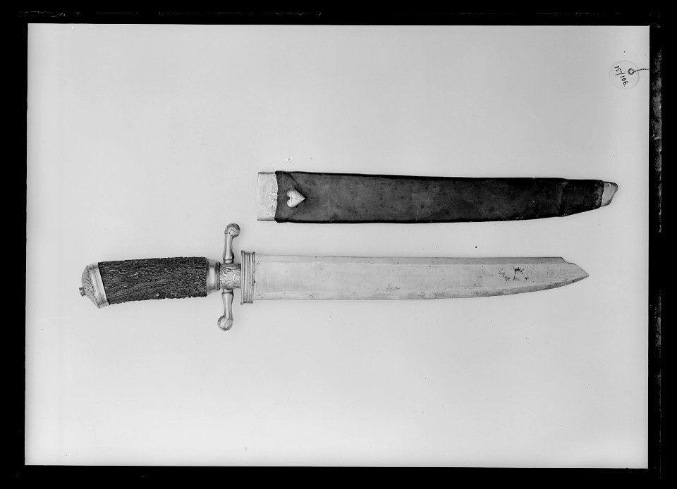 Jaktkniv, Frankrike , 1700-talets mitt - Livrustkammaren - 60417