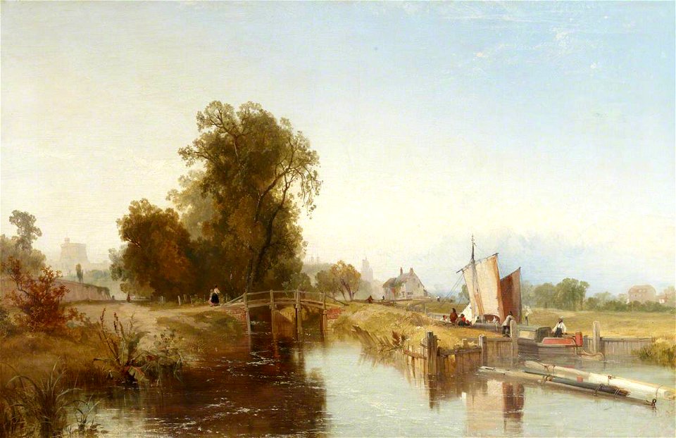 James Baker Pyne (1800-1870) - The Old Lock, Windsor - 515643 - National Trust