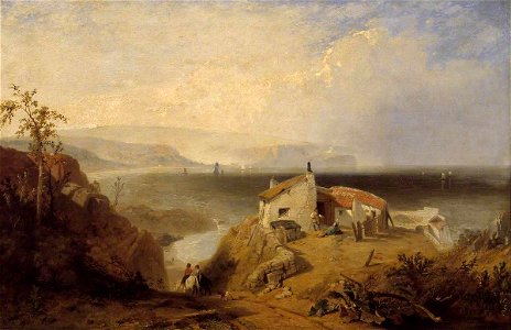 James Baker Pyne (1800-1870) - The Mulgrave Alum Works at Sandsend, Yorkshire Coast - N01545 - National Gallery