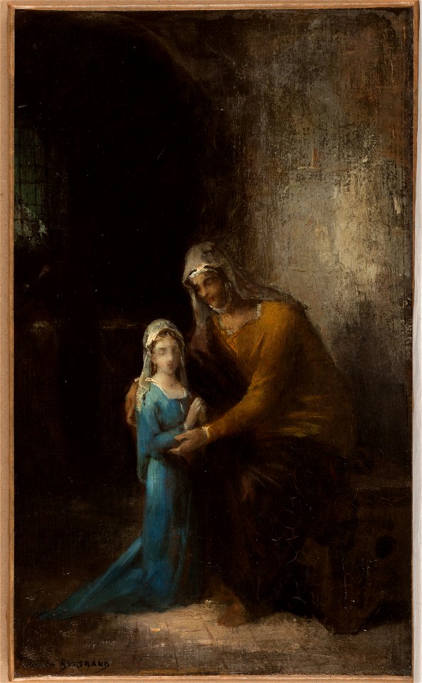James Bertrand - Esquisse pour l'église Saint-Louis-d'Antin - L'Education de la Vierge - PPP4505 - Musée des Beaux-Arts de la ville de Paris