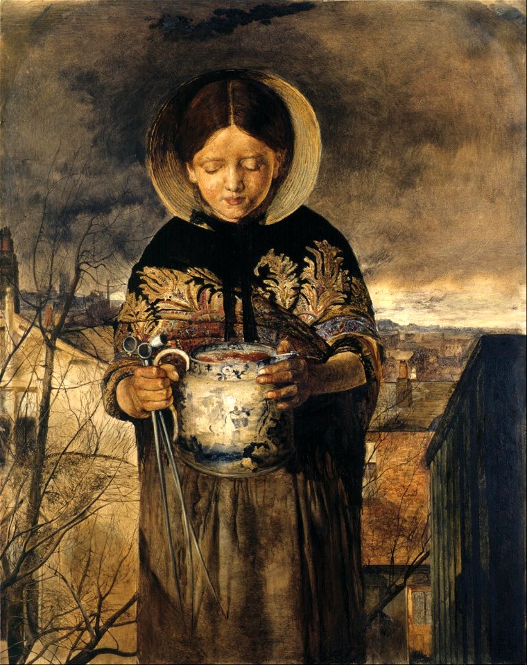 James Campbell - Girl with Jug of Ale and Pipes - Google Art Project