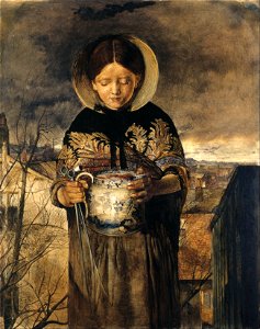 James Campbell - Girl with Jug of Ale and Pipes - Google Art Project