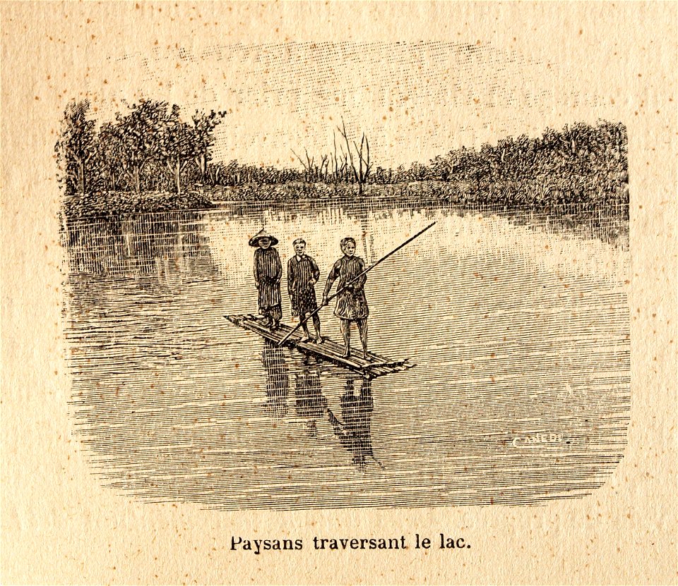 L.Girod-Dix Ans de Haut-Tonkin-1899-paysans en radeau