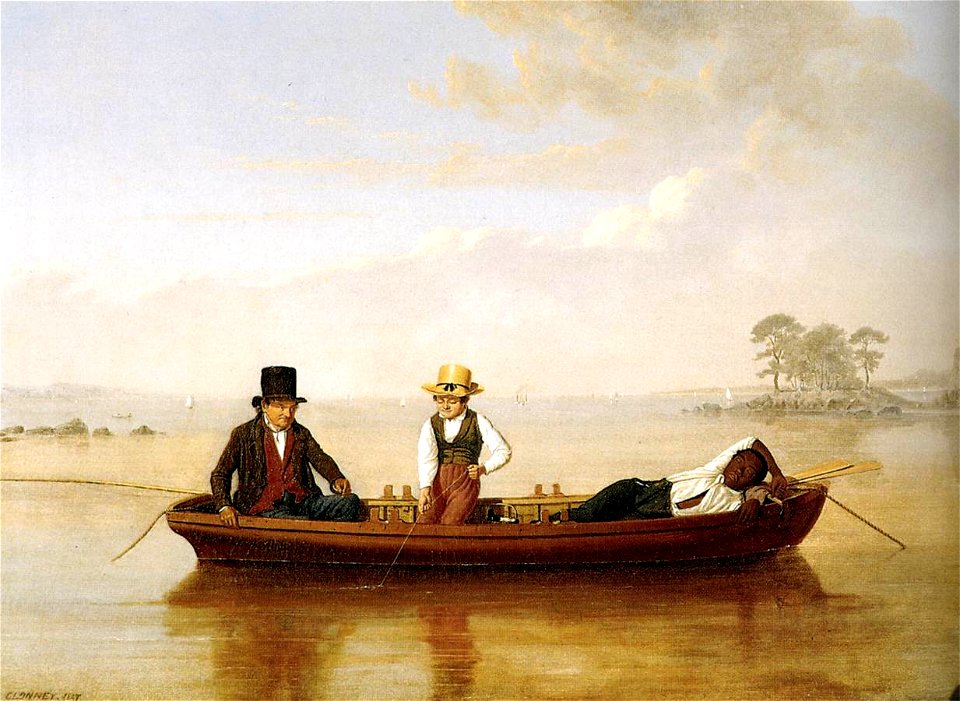 James Goodwyn Clonney - Fishing Party on Long Island Sound off New Rochelle - WGA05066