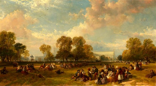 James Duffield Harding (1797-1863) - The Great Exhibition Building - RCIN 407157 - Royal Collection