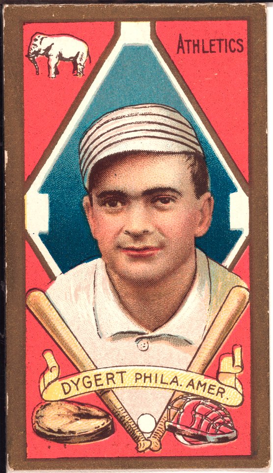 James H. Dygert, Philadelphia Athletics, baseball card portrait LCCN2008677891
