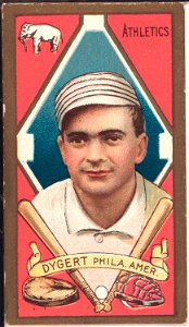 James H. Dygert, Philadelphia Athletics, baseball card portrait LCCN2008677891