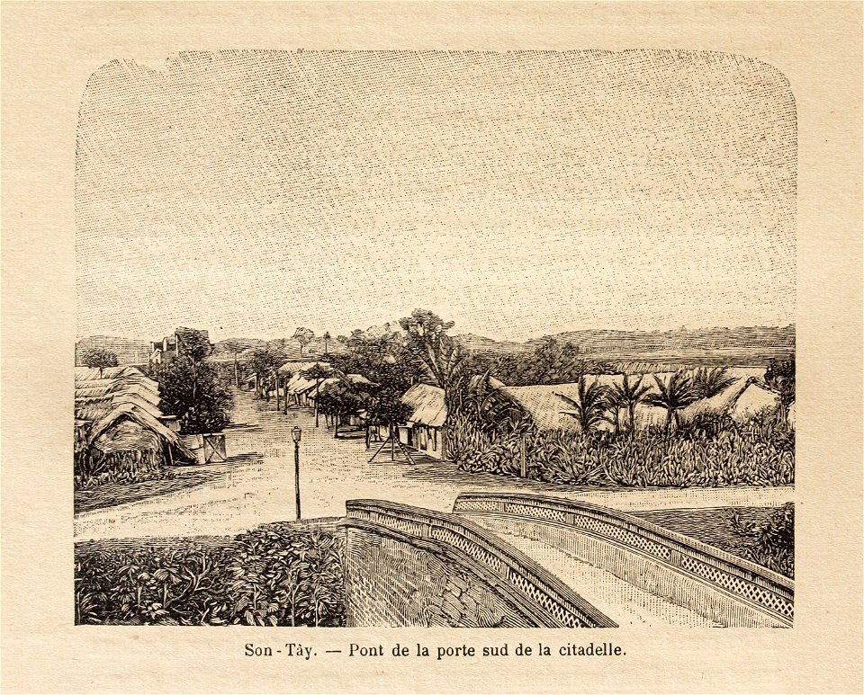 L.Girod-Dix Ans de Haut-Tonkin-1899-Son-Tày-pont sud de la citadelle