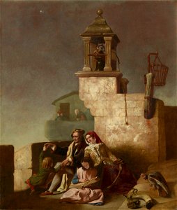 James Drummond (1816-77) - The Good Knight, Peace - RCIN 403624 - Royal Collection