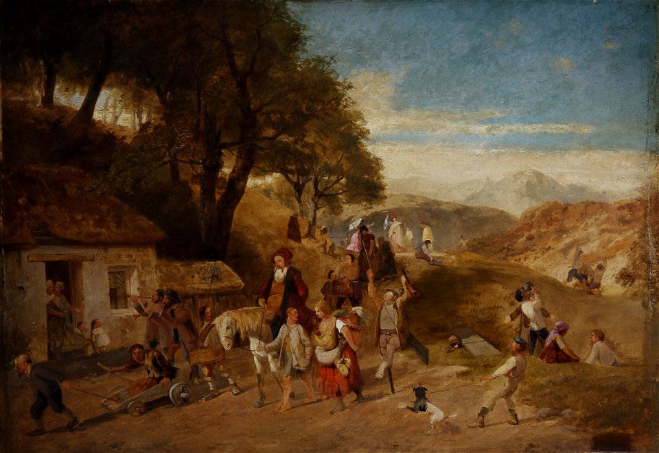 James Baker Pyne The beggars coming to town