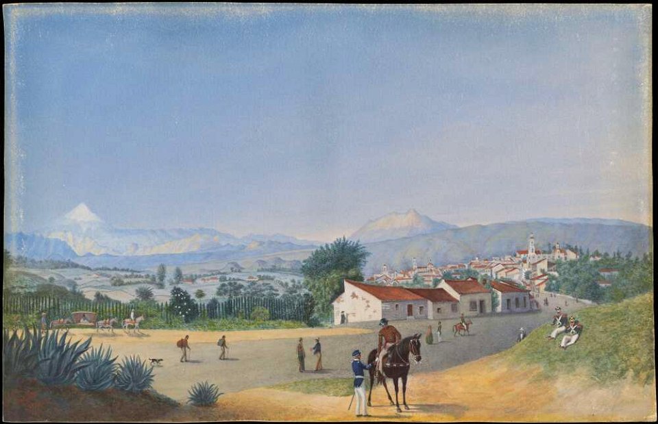Jalapa, Mexico, 1858, watercolour by James Gay Sawkins