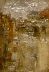 James Ensor (1880) Van Iseghemlaan in de regen 001